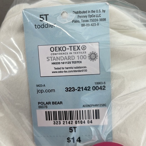 Okie Dokie Christmas Long Sleeve T-Shirt NWT Cookie Baking Crew White Size 5T - Picture 6 of 6